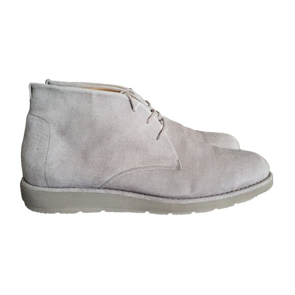 Vince Mens Gray Leather Sueded Chukka Ankle Boots Men's Size 12 M NEW - Picture 2 of 11